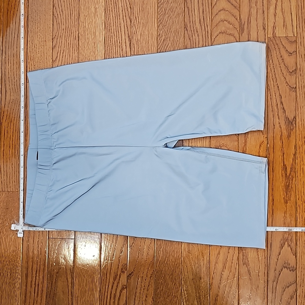 Shiny reflective long biker shorts